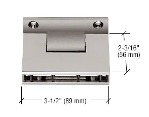 Shower Glass Geneva 3-Point Movable Transom Clamp, Brushed Nickel – CRL GTC037BN, photo 2
