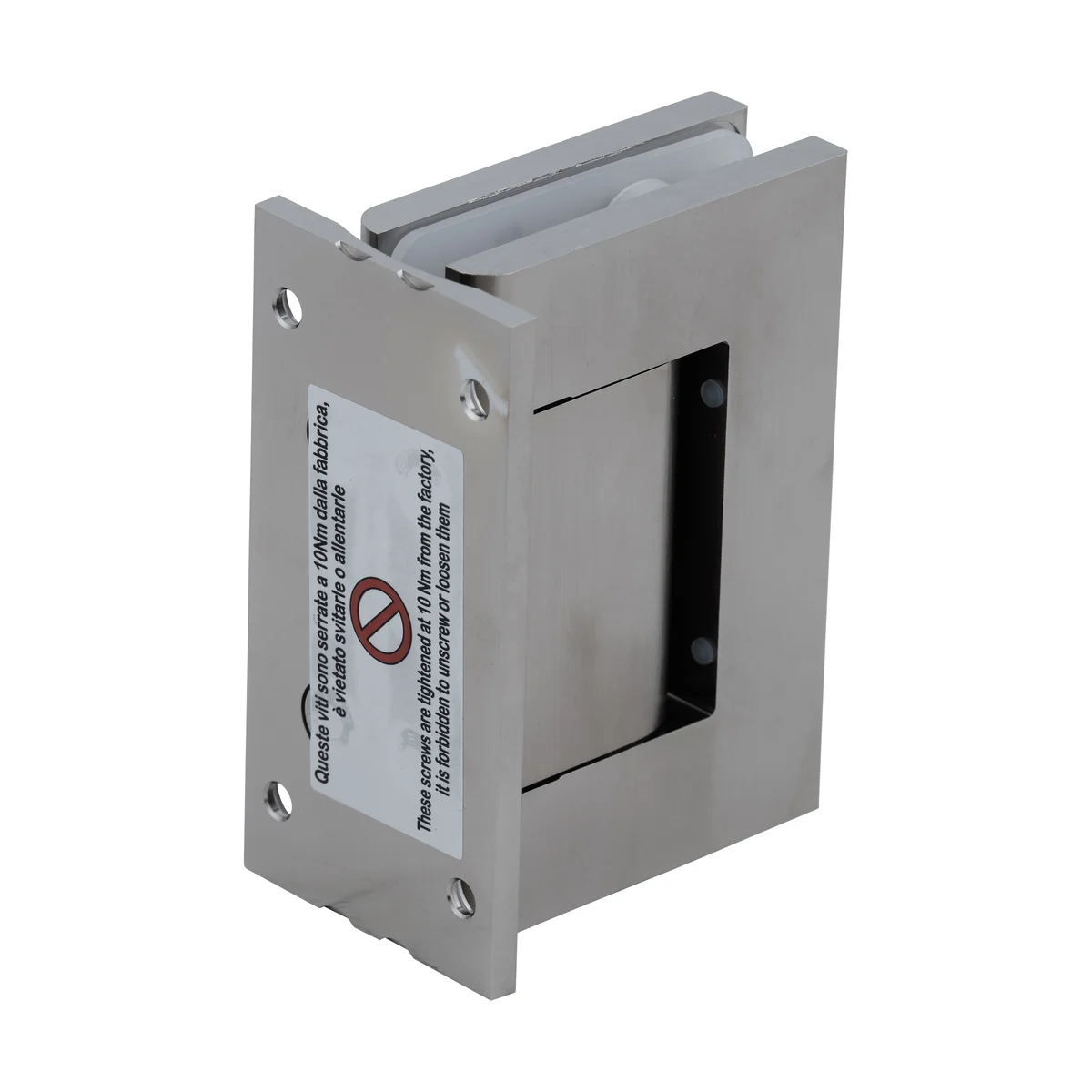 Shower Door Hinge: Vernon Oil Dynamic Wall Mount, Full Back Plate, Satin Nickel – CRL H8010BTSN, photo 3