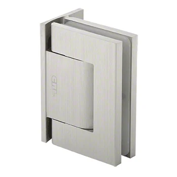 Shower Door Hinge: Vernon Oil Dynamic Hold Open, Offset Back Plate, Satin Nickel – CRL H8011BTSN