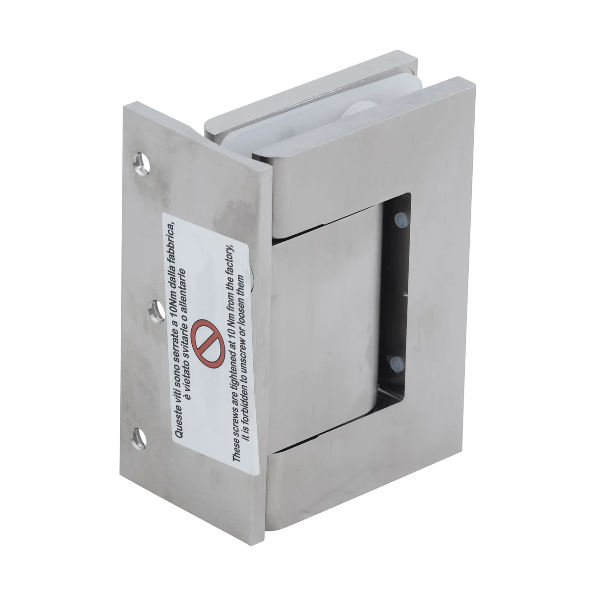 Shower Door Hinge: Vernon Oil Dynamic Hold Open, Offset Back Plate, Satin Nickel – CRL H8011BTSN, photo 3