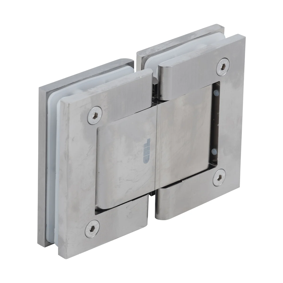 Glass to Glass Shower Door Hinge 180°: Vernon Oil Dynamic, Satin Nickel – CRL H8015BTSN, photo 3
