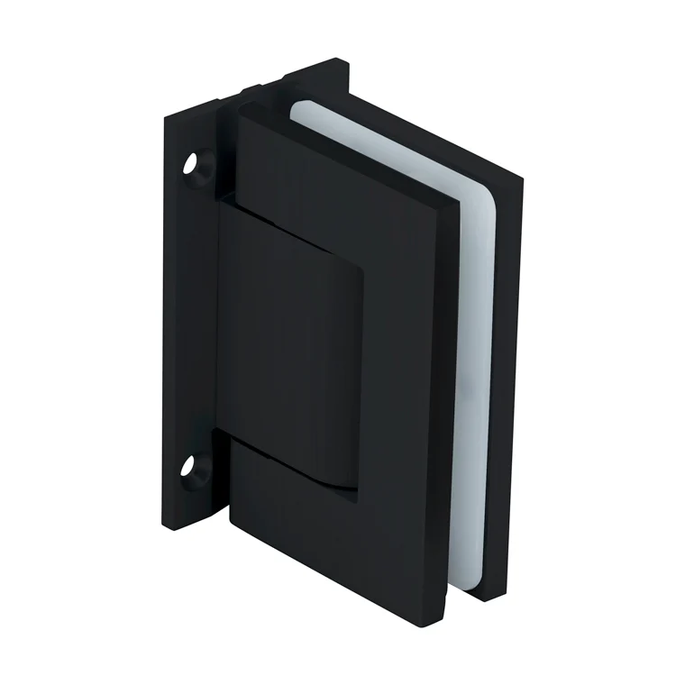 Shower Door Hinge: Vernon Wall Mount, Full Back Plate, Matte Black – CRL H8210BTMBL