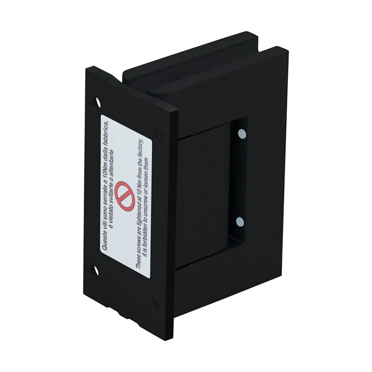 Shower Door Hinge: Vernon Wall Mount, Full Back Plate, Matte Black – CRL H8210BTMBL, photo 2