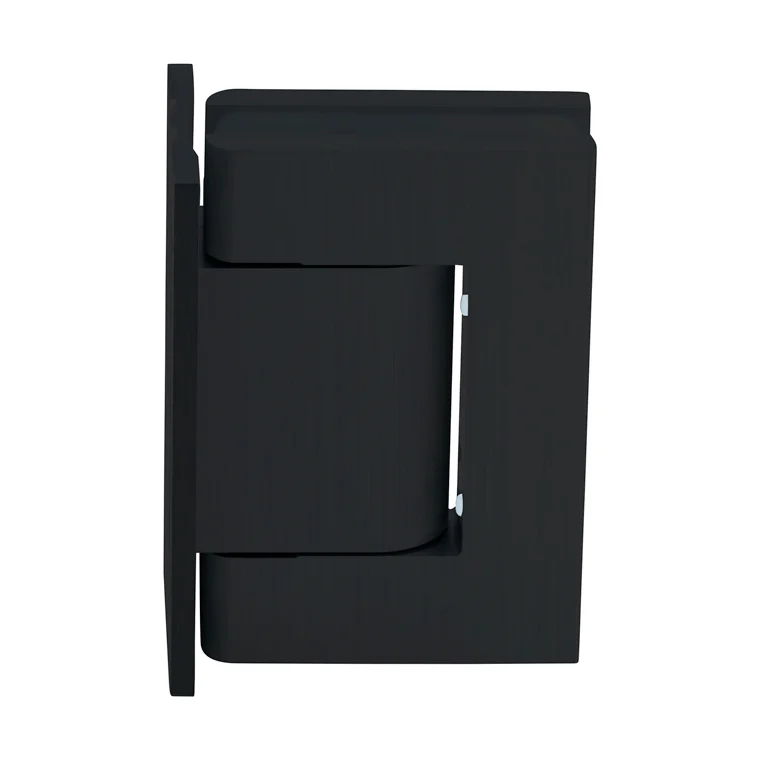 Shower Door Hinge: Vernon Wall Mount, Full Back Plate, Matte Black – CRL H8210BTMBL, photo 3