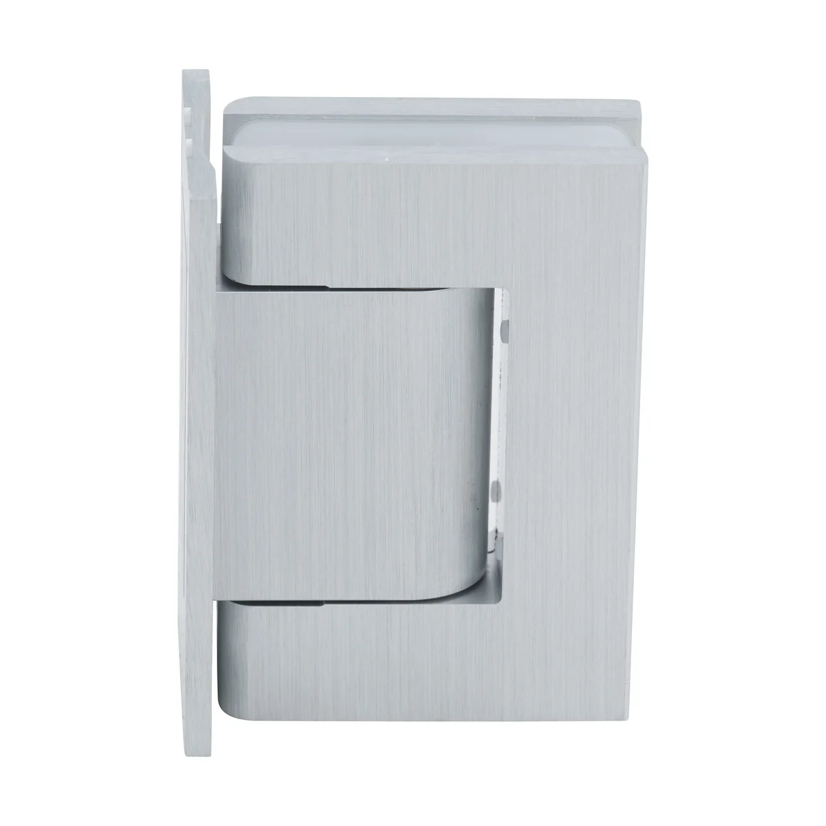 Shower Door Hinge: Vernon Wall Mount, Full Back Plate, Satin Anodized – CRL H8210BTSA