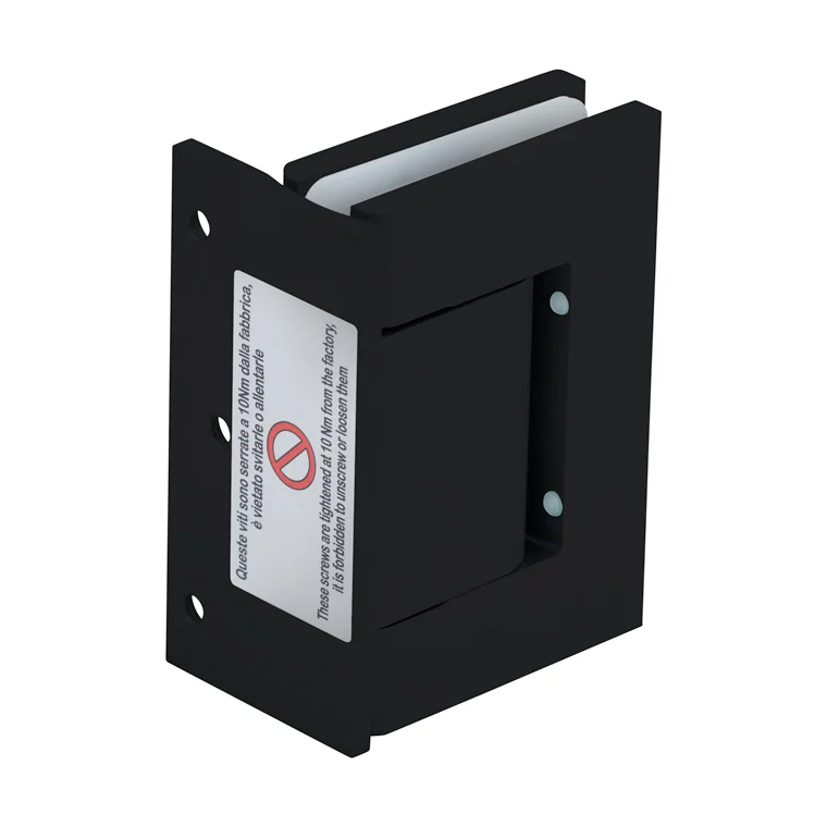 Shower Door Hinge: Vernon Wall Mount, Offset Back Plate, Matte Black – CRL H8211BTMBL, photo 2