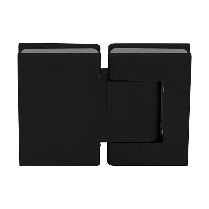 Glass to Glass Shower Door Hinge 180°: Vernon Oil Dynamic, Matte Black – CRL H8215BTMBL, photo 2