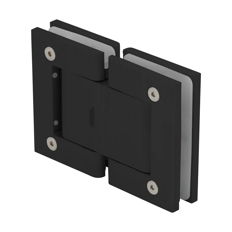 Glass to Glass Shower Door Hinge 180°: Vernon Oil Dynamic, Matte Black – CRL H8215BTMBL, photo 3