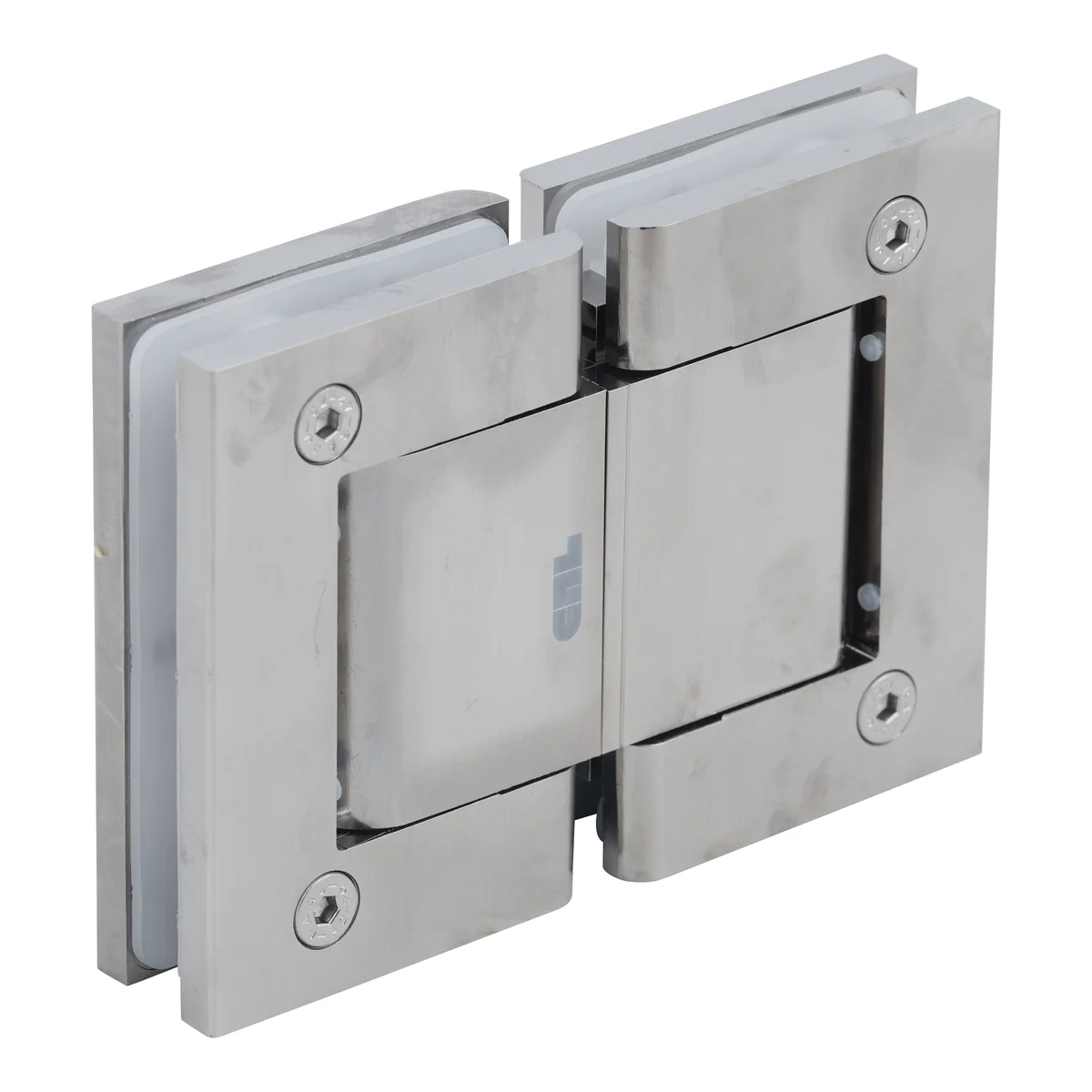 Glass to Glass Shower Door Hinge 180°: Vernon Oil Dynamic, Satin Nickel – CRL H8215BTSN, photo 3