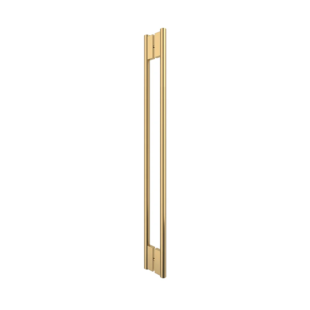 Shower Door 48" Premium C-Style Back-to-Back Handle, Satin Brass – CRL HPH48CSB