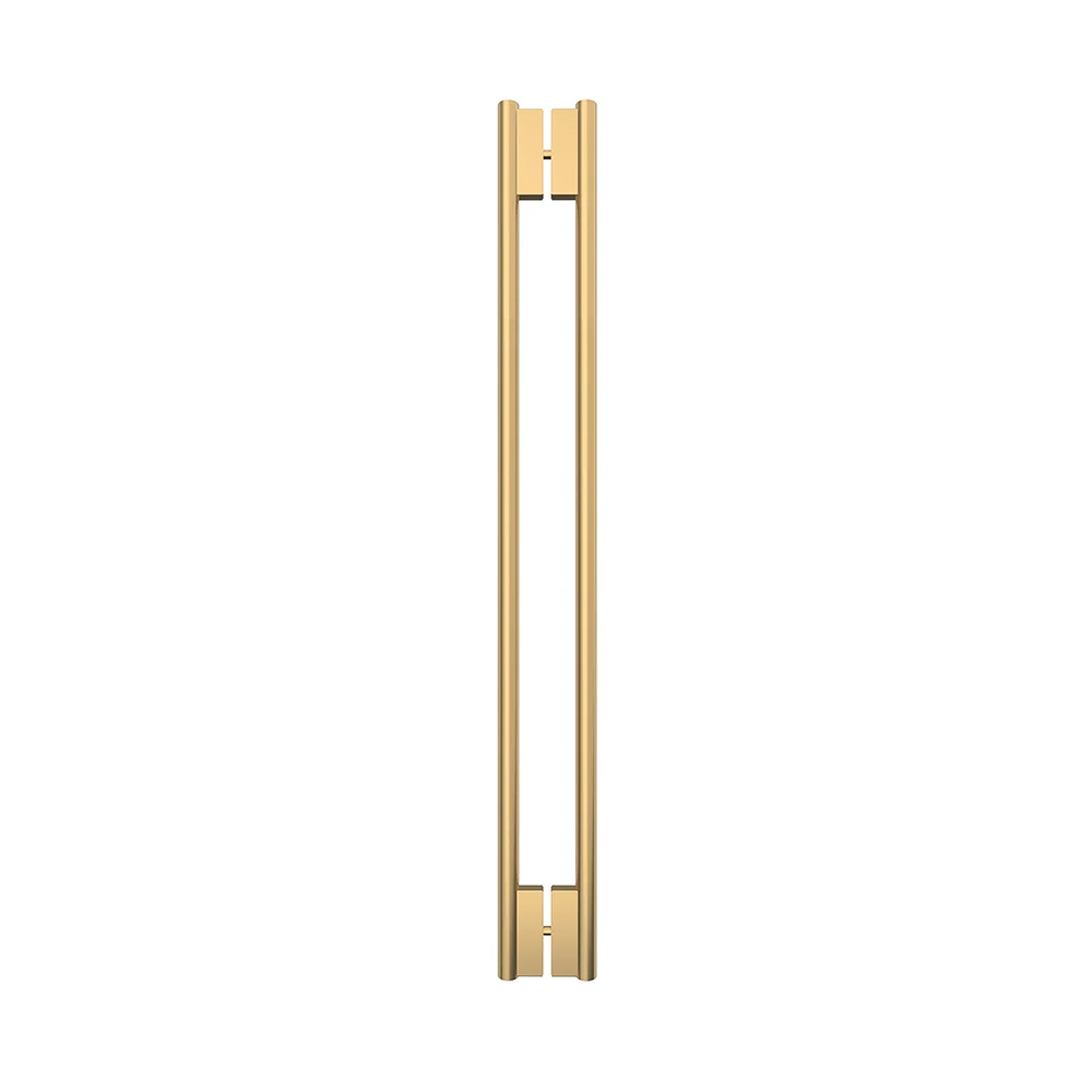 Shower Door 48" Premium C-Style Back-to-Back Handle, Satin Brass – CRL HPH48CSB, photo 2