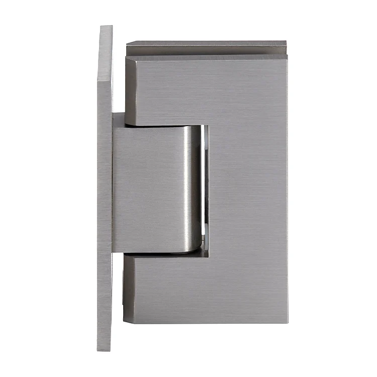 Shower Door Hinge: Junior Geneva 037 Wall Mount, Full Back Plate, Brushed Nickel – CRL JRG037BN