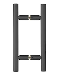 Shower Door 6" Ladder Style Back-to-Back Pull Handle, Matte Black – CRL LP6X6MBL