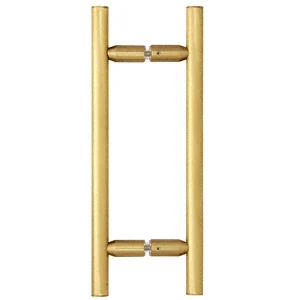 Shower Door 8" Ladder Style Back-to-Back Pull Handle, Satin Brass – CRL LP8X8SB