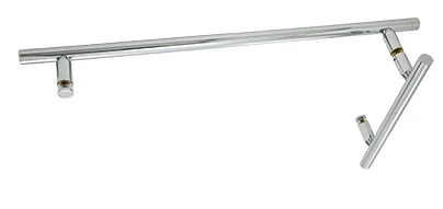 CRL 6" Ladder Pull and 18" Ladder Towel Bar Set, Polished Chrome