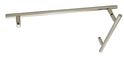 Glass Shower Door 8" Pull Handle and 18" Ladder Style Towel Bar Set, Brushed Nickel – CRL LTB8X18BN