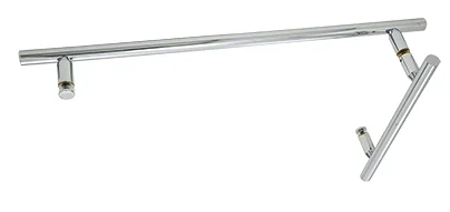 CRL 8" Pull Handle and 18" Ladder Style Towel Bar Set, Polished Chrome