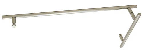 Glass Shower Door 8" Pull Handle and 24" Ladder Style Towel Bar Set, Brushed Nickel – CRL LTB8X24BN