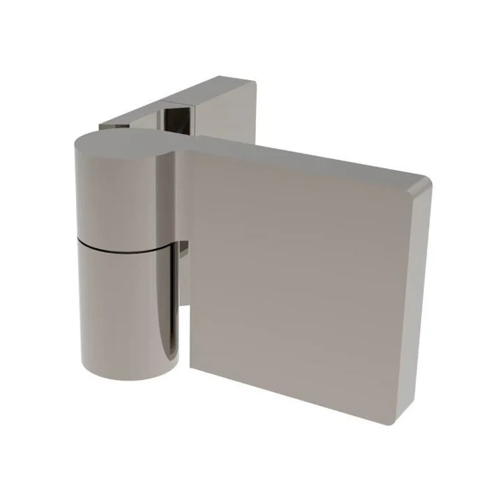 CRL LUG044LBN Shower Door Hinge – Lugano 044 Outswing, Offset Plate, Right Hand Door
