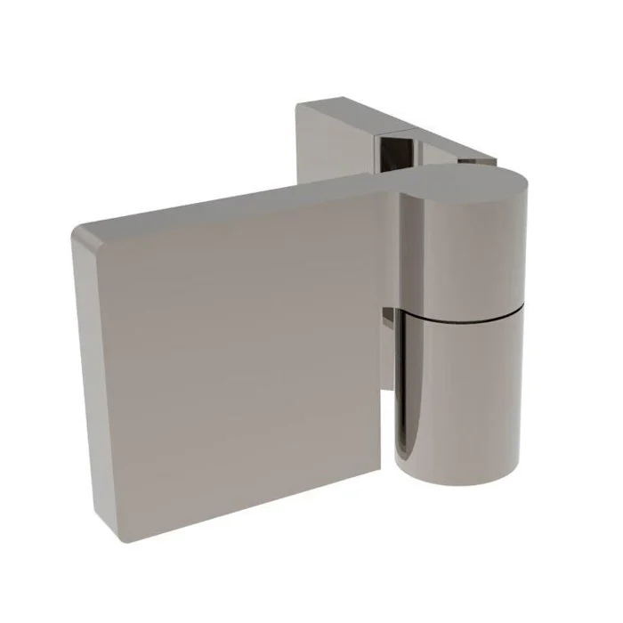 CRL LUG044RBN Shower Door Hinge – Lugano 044, Offset Back Plate, Left Hand Door