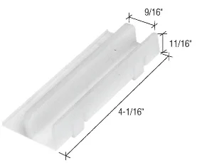 CRL M6067 Sliding Door Bottom Guide for International Doors
