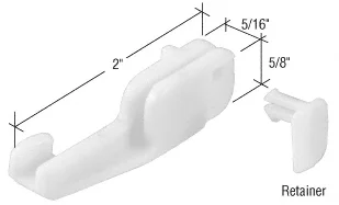 CRL M6090 Sliding Shower Door Bottom Guide for Kinkead and Sterling (2-Pack)