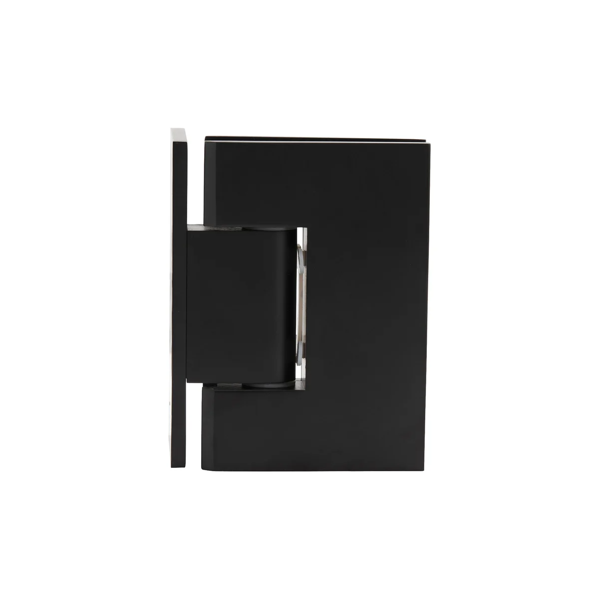 Shower Door Hinge: Melbourne 044 Wall Mount, Offset Back Plate, Matte Black – CRL MEL044MBL, photo 3