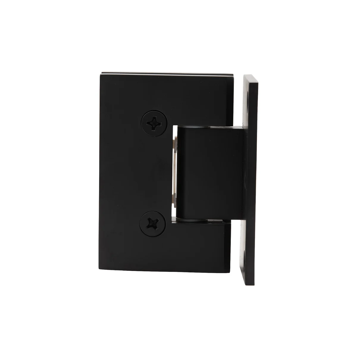 Shower Door Hinge: Melbourne 044 Wall Mount, Offset Back Plate, Matte Black – CRL MEL044MBL, photo 4