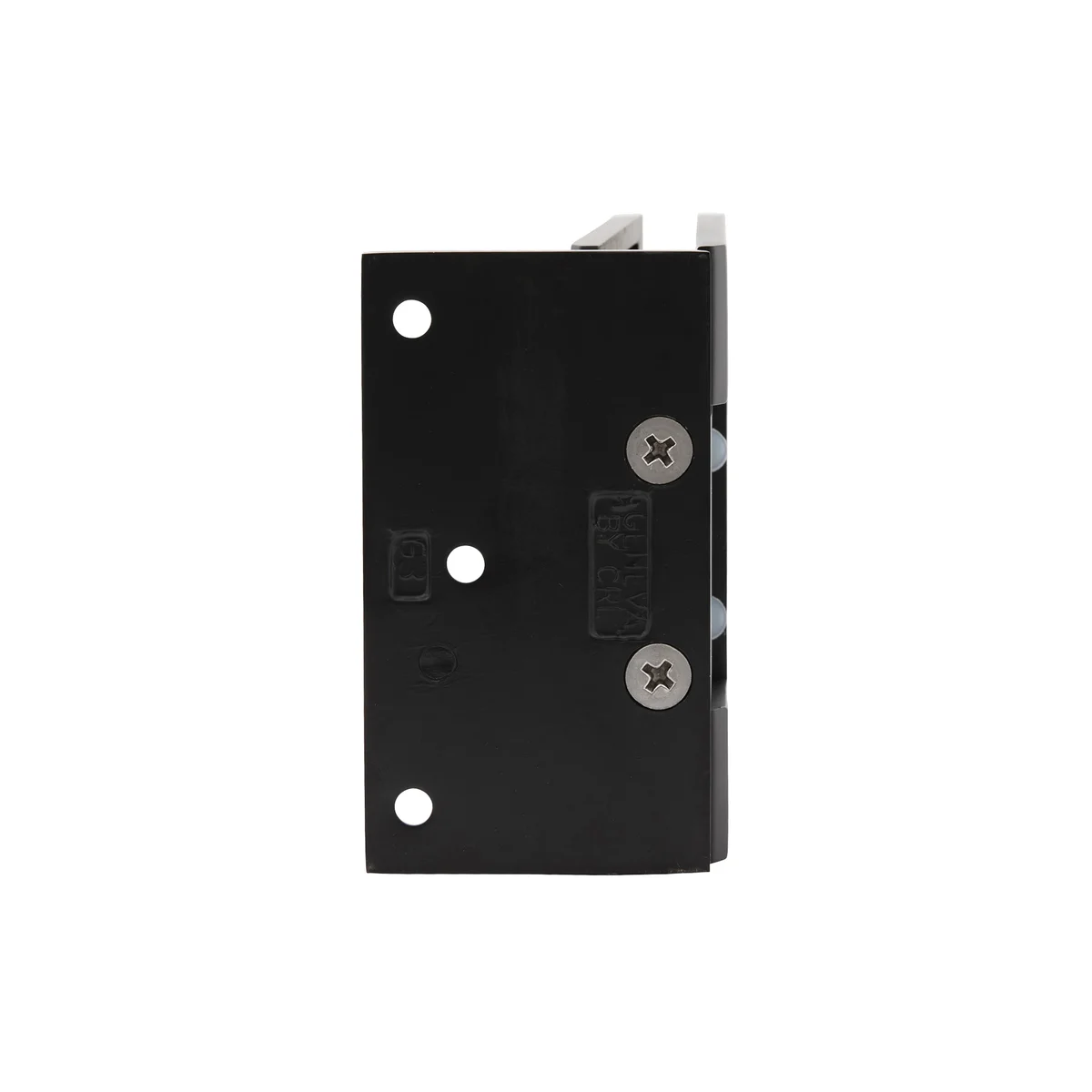 Shower Door Hinge: Melbourne 044 Wall Mount, Offset Back Plate, Matte Black – CRL MEL044MBL, photo 5