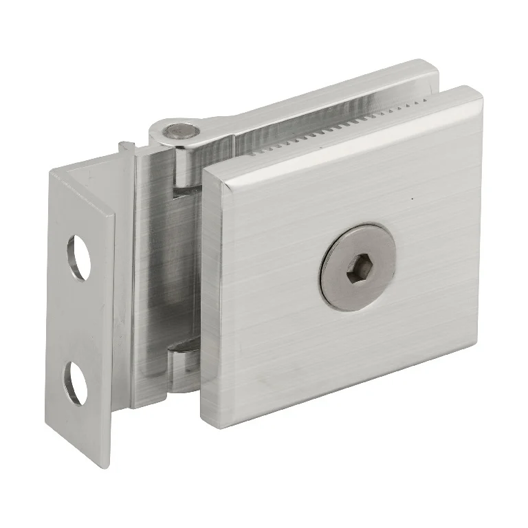 Shower Door Hinge: Mini, L Plate, Brushed Nickel – CRL MH1LBN, photo 2