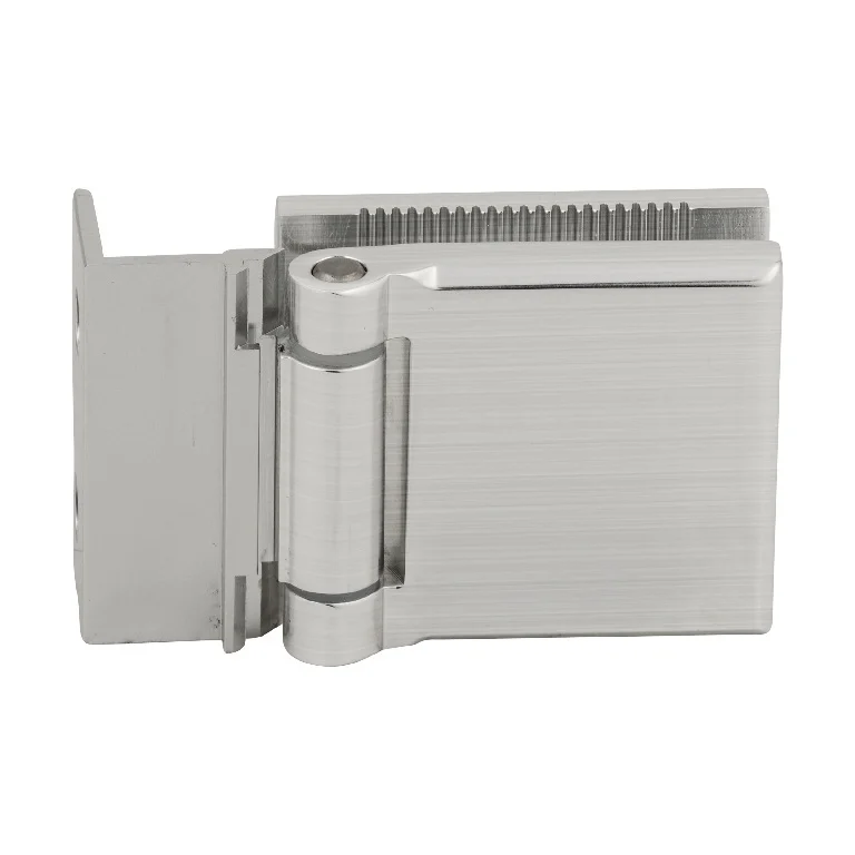 Shower Door Hinge: Mini, L Plate, Brushed Nickel – CRL MH1LBN, photo 3