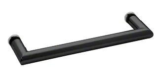 Glass Shower Door 18" Mitered Corner Single-Sided Towel Bar, Matte Black – CRL MT18MBL