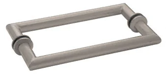 Glass Shower Door 18" Mitered Corner Back-to-Back Towel Bar, Brushed Nickel – CRL MT18X18BN