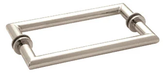Glass Shower Door 18" Mitered Corner Back-to-Back Towel Bar, Polished Nickel – CRL MT18X18PN