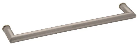 Glass Shower Door 24" Mitered Corner Single-Sided Towel Bar, Brushed Nickel – CRL MT24BN