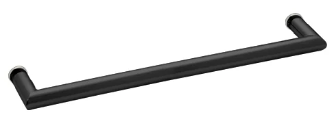 Glass Shower Door 24" Mitered Corner Single-Sided Towel Bar, Matte Black – CRL MT24MBL