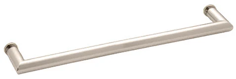 Glass Shower Door 24" Mitered Corner Single-Sided Towel Bar, Polished Nickel – CRL MT24PN