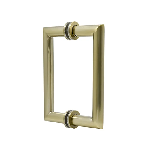 Shower Door 6" MT Series Mitered Corner Pull Handle, Brushed Bronze – CRL MT6X6BBRZ