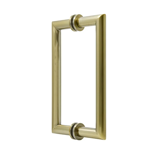 Shower Door 8" MT Series Mitered Corner Pull Handle, Brushed Bronze – CRL MT8X8BBRZ