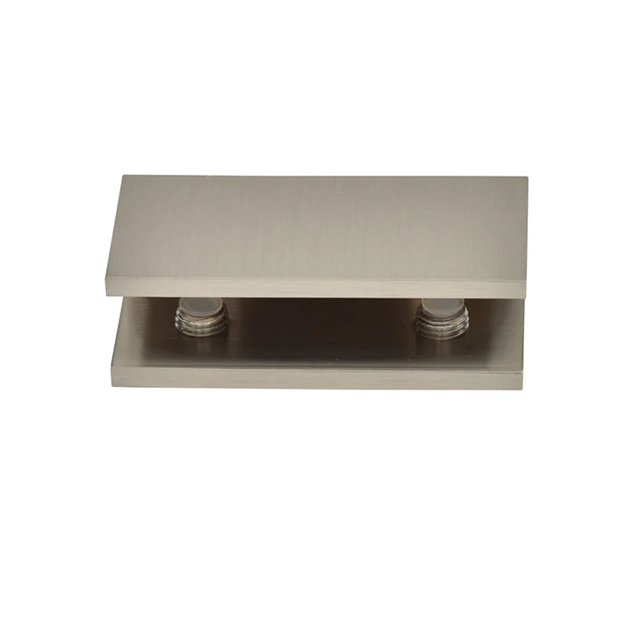 Shower Glass No-Drill Clamp for 1/2" Glass, Brushed Nickel – CRL NDC12BN