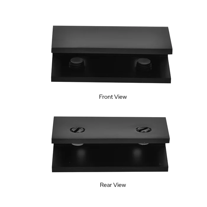 Shower Glass No-Drill Fixed Panel Glass Clamp, Matte Black – CRL NDC4MBL