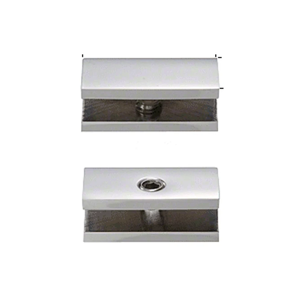 CRL NDC6CH No-Drill Fixed Panel Glass Clamp for 1/4" Glass