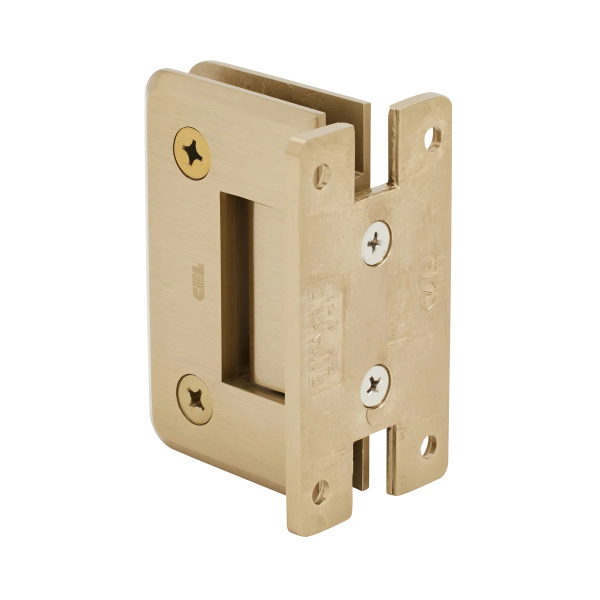 Shower Door Hinge: Pinnacle 037 Wall Mount, H Back Plate, Brushed Bronze – CRL P1N037BBRZ, photo 3