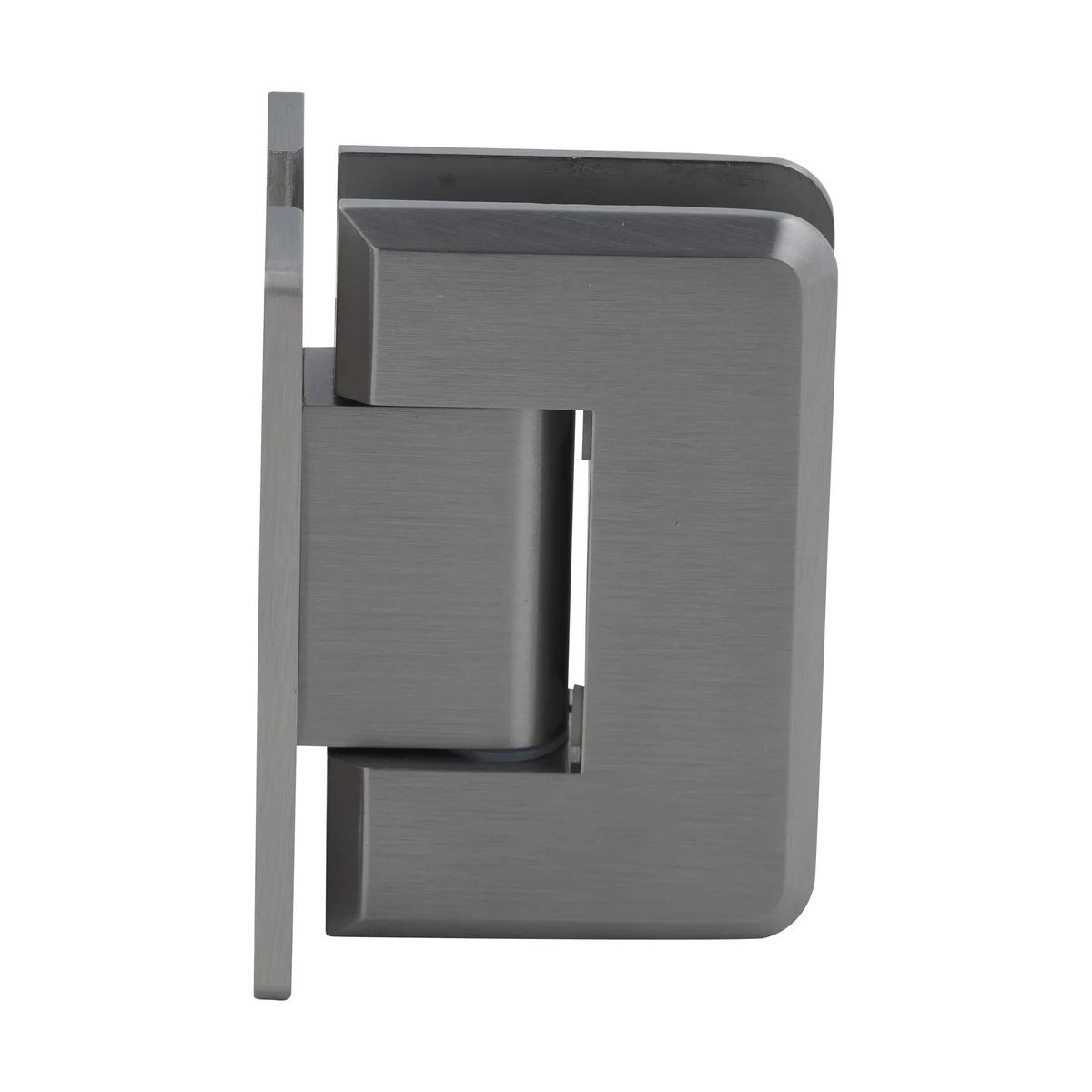 Shower Door Hinge: Pinnacle 037 Wall Mount, H Back Plate, Brushed Nickel – CRL P1N037BN