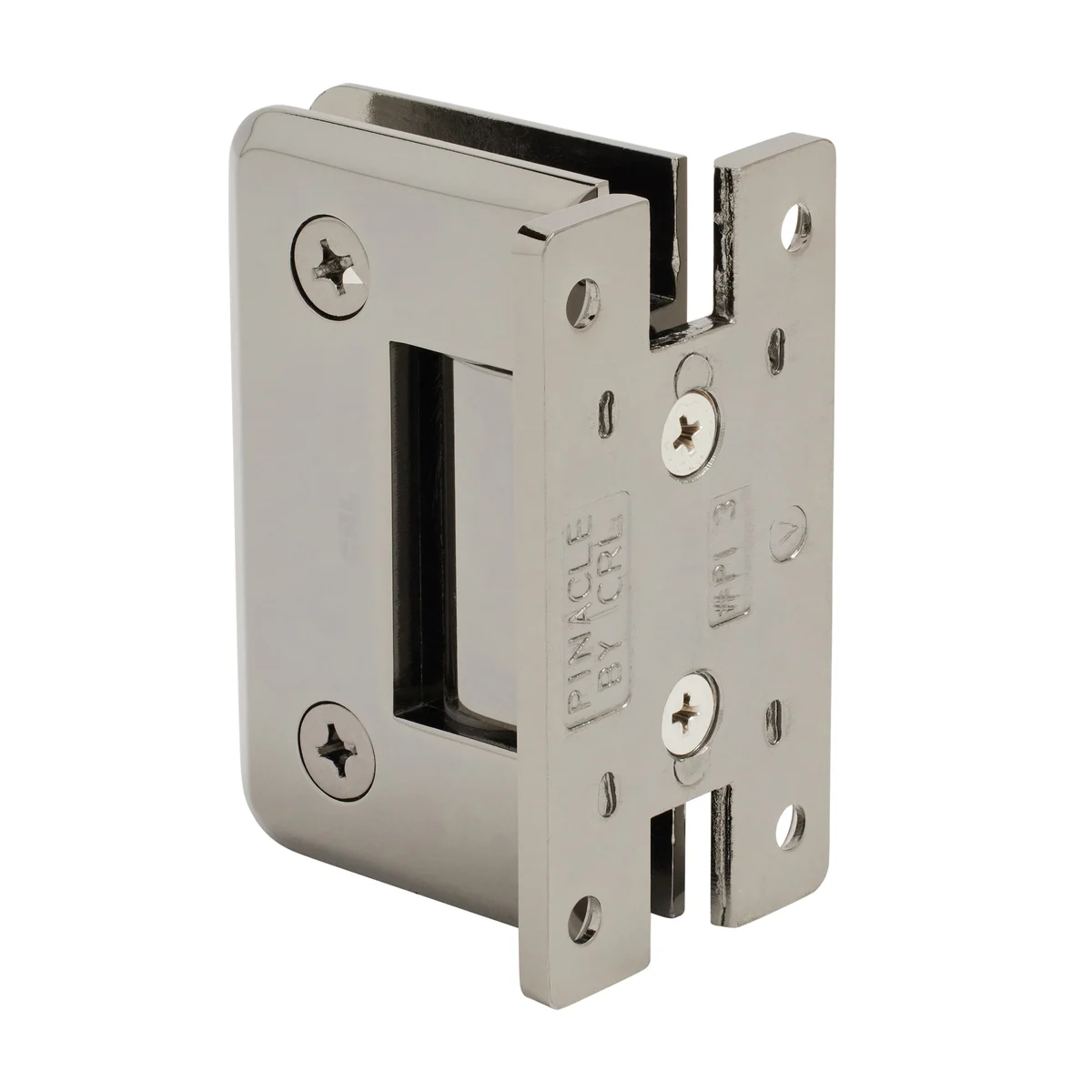 Shower Door Hinge: Pinnacle 037 Wall Mount, H Back Plate, Gun Metal – CRL P1N037GM, photo 3