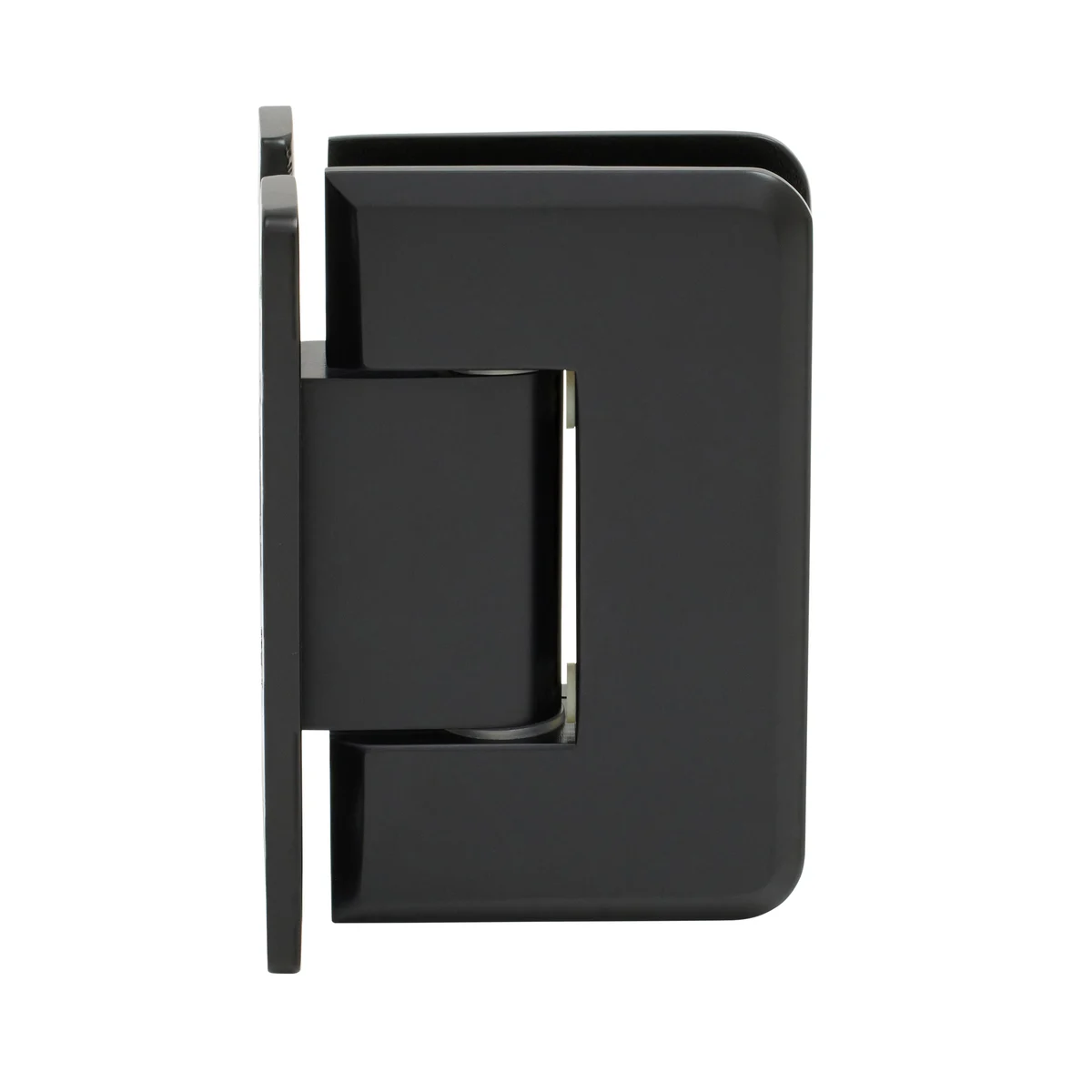 Shower Door Hinge: Pinnacle 037 Wall Mount, H Back Plate, Matte Black – CRL P1N037MBL