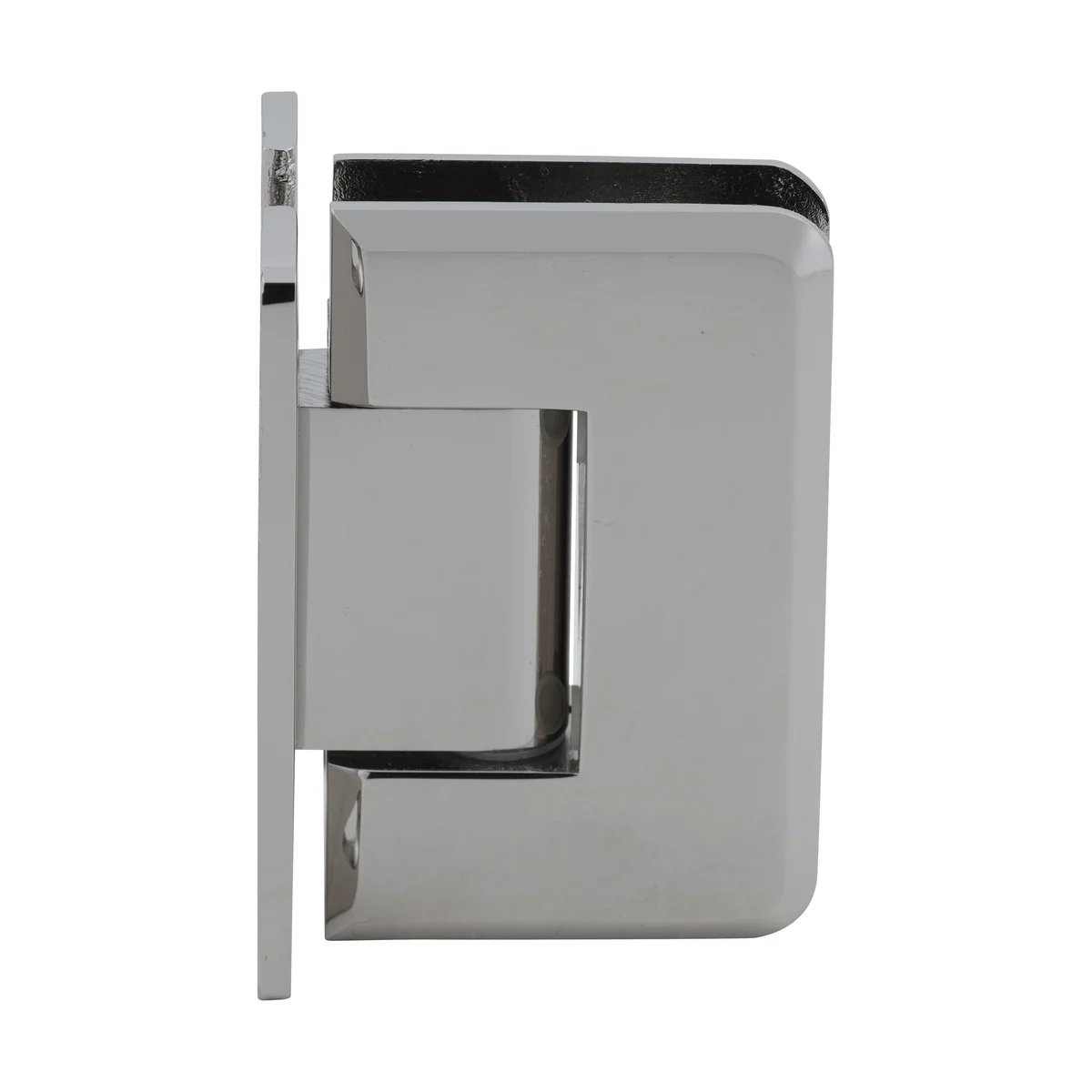 Shower Door Hinge: Pinnacle 037 Wall Mount, H Back Plate, Polished Nickel – CRL P1N037PN