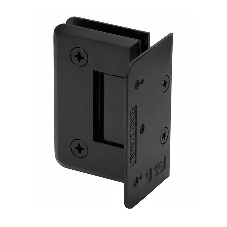Shower Door Hinge: Pinnacle 044 Wall Mount, Offset Back Plate, Matte Black – CRL P1N044MBL