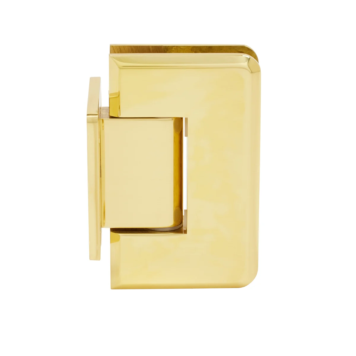 Shower Door Hinge: Pinnacle 074 Wall Mount, Short Back Plate, Polished Brass – CRL P1N074BR