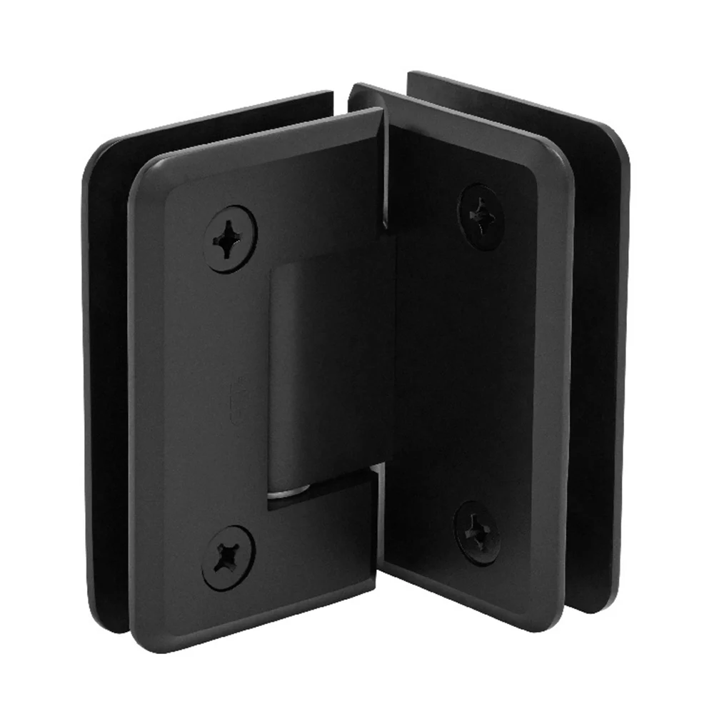 Glass to Glass Shower Door Hinge 90°: Pinnacle 092, Matte Black – CRL P1N092MBL